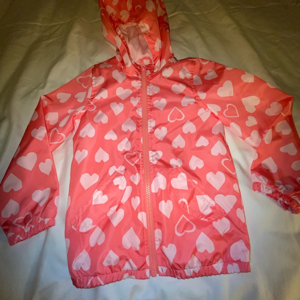 Carter's Pink Heart Hooded Jacket 4T